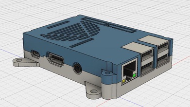 raspberry pi 3 enclosures 3d impressão modelo in engenharia 3dexport caso bainha 3d print model - Mito3D