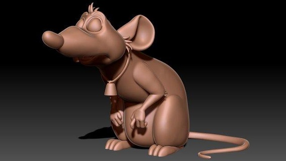 ratto figurine topo animale cartone animato carina animali creatura mammifero miniature carattere gioco topi domestico 3d print model - Mito3D