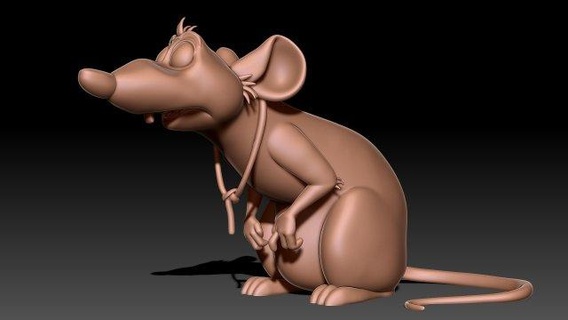 ratto figurine topo animale cartone animato carina animali creatura mammifero miniature carattere gioco topi domestico 3d print model - Mito3D