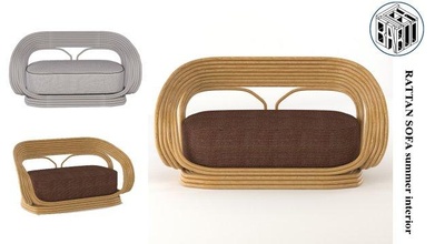 rota sofá verano interior gratis woodensofa babooteharch 3d print model - Mito3D