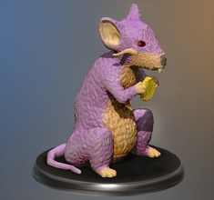 rattata réaliste en 3d pokemon d'impression art la modélisation collection 3d print model - Mito3D