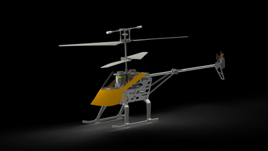 rc helicopter model 3d in 3dexport 3d print model - Mito3D