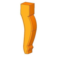 gerçek mobilya ayağı 3d baskı cnc üretim bacak dekoratif ahşap klasik torna freze makine dekorasyon oya imalatı tasarım 3d-yazdırılabilir 3d print model - Mito3D