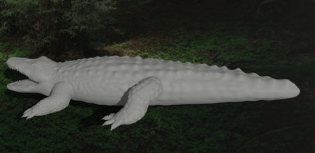 realista cocodrilo 3d modelo in reptil 3dexport crocodile alligator cocodrilos salvaje animal realismo fauna silvestre 3d print model - Mito3D