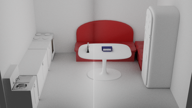 realistisch Zimmer 3d print model - Mito3D