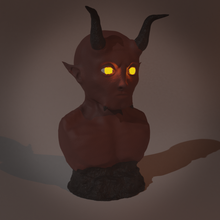 realistic statue demon - ready print sulpture ready-to-print 3d print model - Mito3D