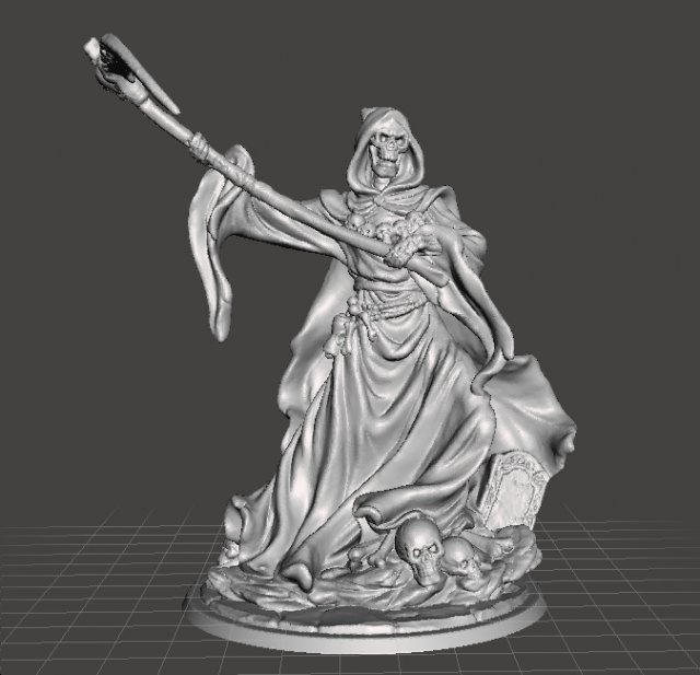 reaper monster miniature model fantasy games dnd rpg figurines grimreaper undead spirit ghost wraith castlevania dungeons-and-dragons warhammer wargames warcraft pathfinder 3dprinting lotr hobbit skeleton skull death 3D print model - Mito3D