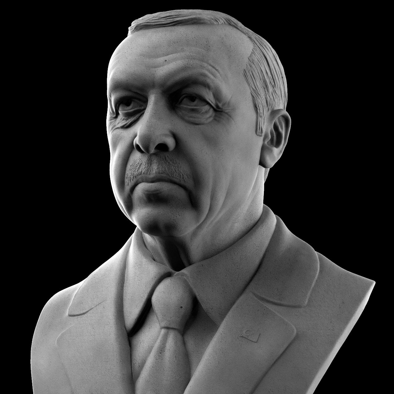 recep passen erdogan 3d drucken modell 3dexport 3dprint kunst donald führer merkel politisch politiker präsident gedruckt putin skulptur skulpturen trumpf truthahn türkisch obama 3D print model - Mito3D