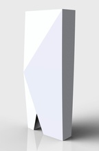 rechteckig vase frei 3d drucken modell dekor 3dexport geometrisch haus blume rechteck 3d print model - Mito3D