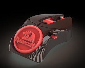 rot Drachen Schlüsselhalter frei 3dprint 3d print model - Mito3D