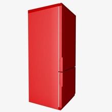 red fridge contemporary drawer isolated storage electronics white close refrigerator motor cool freeze freshness household appliances kitchen design appliance 3d print model - Mito3D
