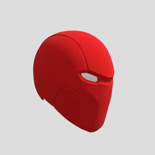 red hood helmet ready print  robotics redhood batman robin dc-comics helmet hobby diy red hood cyborg ninja cosplay red-hood justice-league armor 3d model miniatures figurines game  3d print model - Mito3D