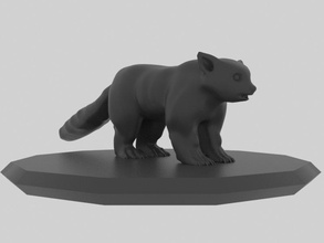 red panda redpanda animal zoo zeezoo 3dprinter 3dprinted 3dprint 3dprinting 3d print model - Mito3D