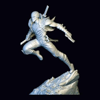 rot Ronin Batman dc Blitz Held Übermensch Ironman Ninja Samurai Statue Katana Krieger Kunst Skulpturen Comics Japan 3d print model - Mito3D