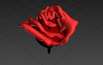vermelho rosa livre 3d modelo in flores 3dexport flor rerose plantar 3d print model - Mito3D
