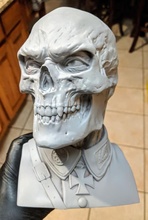 redskull skull object bust red resin filament 3d 3dprint 3d print model - Mito3D