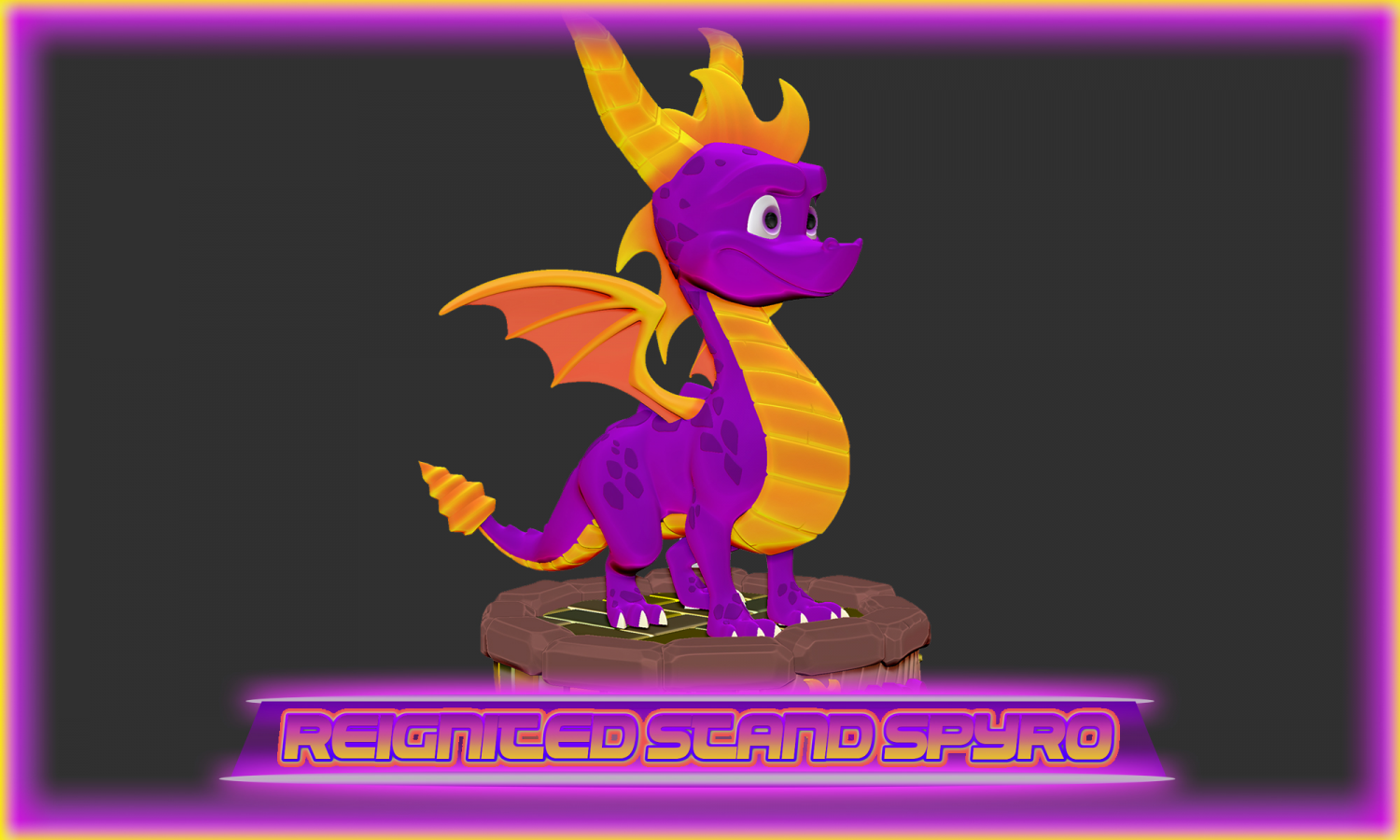 entzündet triologie basierend spyro 3d drucken modell monster kreaturen 3dexport 3dprinting stl base charakter spielcharakter spiel drachen 3D print model - Mito3D