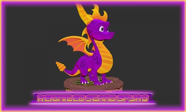 reignited triology based spyro 3d print model in monsters & creatures 3dexport 3dprinting stl base character gamecharacter game dragon dragons 3d print model - Mito3D