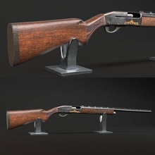 remington 1100 3d model in shotguns 3dexport shotammo military 3d print model - Mito3D