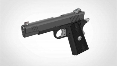 remington 1911 migliorata pistola gioco tomba predone 2013 3d stampa modello in 3dexport lara 2015 oggetti scena replica cosplay stampabile modificato aggiornato militare riswe 3d print model - Mito3D
