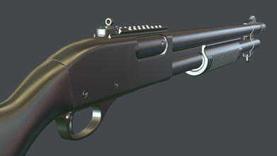 remington 870 3d model in shotguns 3dexport shotgun 3d print model - Mito3D