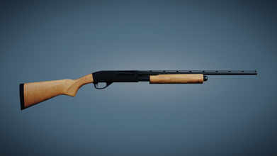 remington shotgun 3d model in shotguns 3dexport shotheavy assault-rifle 3d print model - Mito3D
