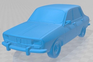 renault 12 - dacia 1300 printable car 3d print model in automotive 3dexport solid hobby 1-87 1-64 1-43 1-32 1-24 1-28 1-18 1-16 1-10 diorama modeling 3d print model - Mito3D