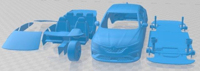 renault arcanes rs 2022 imprimable voiture 3d impression modèle automobile fente scalextric tamiya rc miniz loisir micro 3d print model - Mito3D