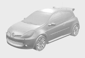 renault clio 3rs coche vehiculo auto automóvil 3d print model - Mito3D
