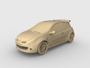 renault clio 3d print model in automotive 3dexport car cars hobby auto truck printcar drive rc toy plastic 3d print model - Mito3D