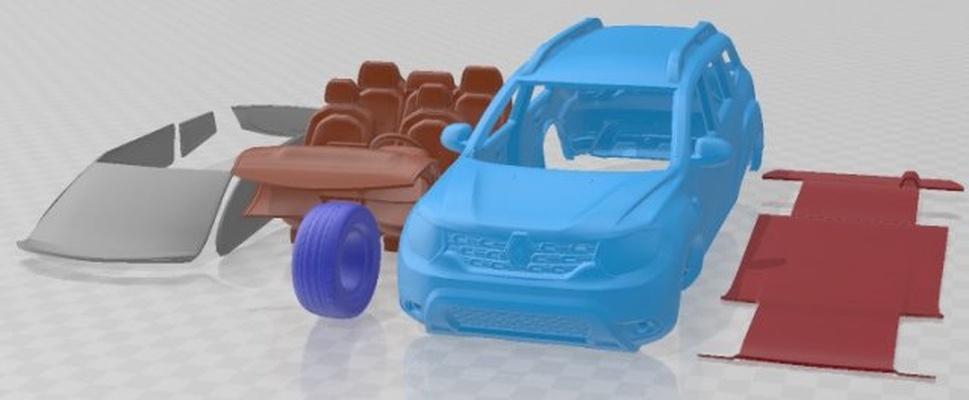 renault plumero 2018 imprimible coche vehiculo 3d impresión modelo in automotor 3dexport espacio scalextric tamiya rc miniz pasatiempo micro fundido presión 3d print model - Mito3D