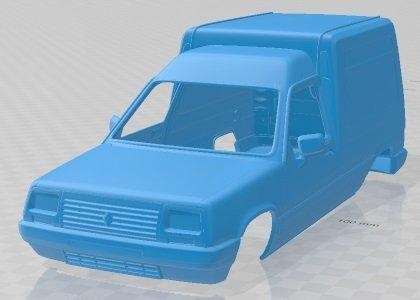 renault Rápido 1991 imprimible cuerpo camioneta automotor espacio scalextric Tamiya rc miniz pasatiempo micro fundido presión 3d print model - Mito3D