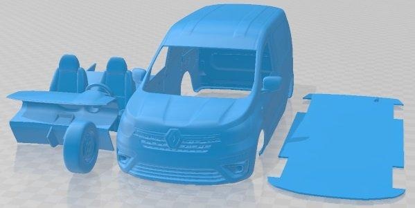 renault express 2021 printable van automotive slot scalextric tamiya rc miniz hobby micro diecast 3d print model - Mito3D