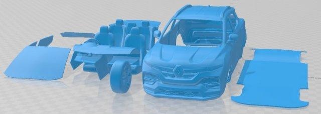 renault Kiger 2022 imprimível carro automotivo fenda escalextrico Tamiya rc miniz passatempo micro diecast 3d print model - Mito3D