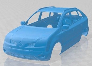 renault koleos 2009 printable body car 3d print model in automotive 3dexport slot scalextric tamiya rc miniz hobby micro 3d print model - Mito3D