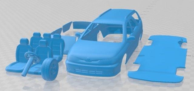renault laguna 1998 imprimível carro automotivo fenda escalextrico Tamiya rc miniz passatempo micro 3d print model - Mito3D
