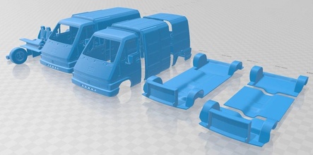 renault usta panel kamyonet 1980 yazdırılabilir 3d yazdır model in otomotiv 3dexport yuva ölçülü tamiya rc miniz hobi mikro 3d print model - Mito3D