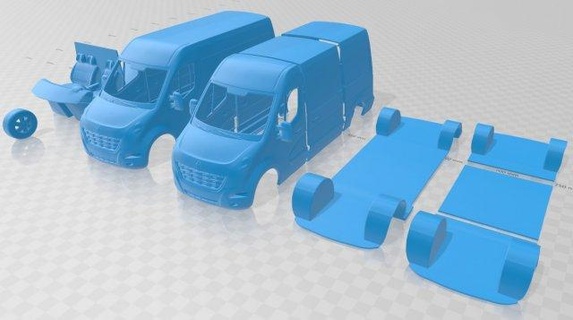 renault maestro furgone 2010 stampabile settore automobilistico fessura scalextric tamiya rc miniz passatempo micro 3d print model - Mito3D