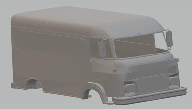 renault proprio stampabile corpo furgone 3d stampa modello in settore automobilistico 3dexport fessura scalextric tamiya miniz rc trasporto 3d print model - Mito3D