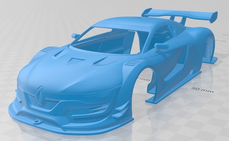 renault sport rs01 2015 printable body car 3d print model in automotive 3dexport slot scalextric tamiya rc miniz hobby micro 3D print model - Mito3D
