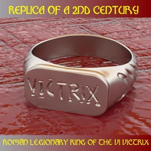 replica of a legio vi victrix roman officer ring 3d print model in rings 3dexport legion rome empire army militaria 3d print model - Mito3D