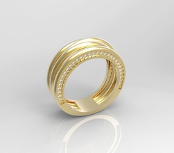 replica ring 3d print model in rings 3dexport jewelry jewr gema stl gold diamod silver obj 3dm rhinoceros 3dmax zbrush 3d print model - Mito3D