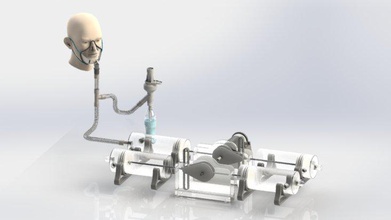 respirador artificial covid covid-19 bombas la respiración 3d print model - Mito3D