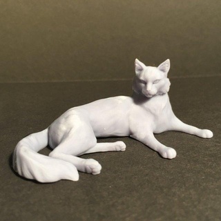 resting cat 3d printing print model in animals 3dexport rest animal nature pet printable 3d print model - Mito3D