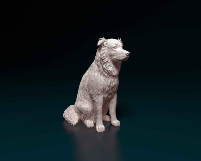 av köpeği oturma altın Labrador stl obj yazdırmaya hazır yazdırılabilir köpek hayvan 3D print model - Mito3D