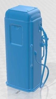 retro gaz pompa 2 yazdırılabilir otomotiv diyorama modelleme hobi katı ölçek model 3d print model - Mito3D