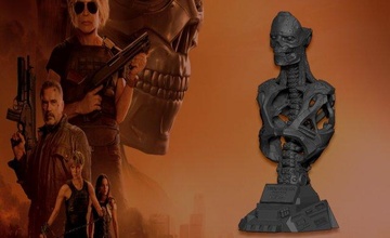 rev 9 terminador v2 figura estatua escultura robótico cibernético ciencia ficción 3dprint 3dart robot cyborg Arte esculturas Arnold Schwarzenegger Juan connor Sarah kyle reese 3d print model - Mito3D
