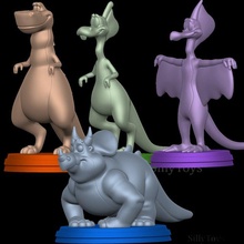 rex elsa aptal tartılmış geri a dinozorlar hikaye 3d yazdır model in canavarlar yaratıklar 3dexport dinozor sürüngen ejderha erkek kadın boynuz kanatlar 3d print model - Mito3D