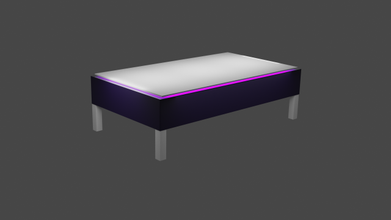 rgb backlit coffee table free 3d print model - Mito3D