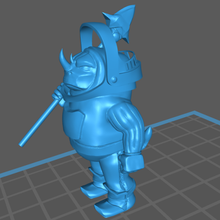 rhino man folk rinoceronte guardia gratuito dnd dungeon draghi creatura mostro 3d print model - Mito3D